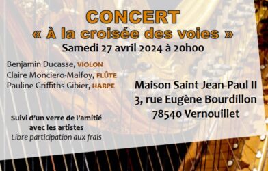 Concert « à la croisée des voies » à Vernouillet le 27/04